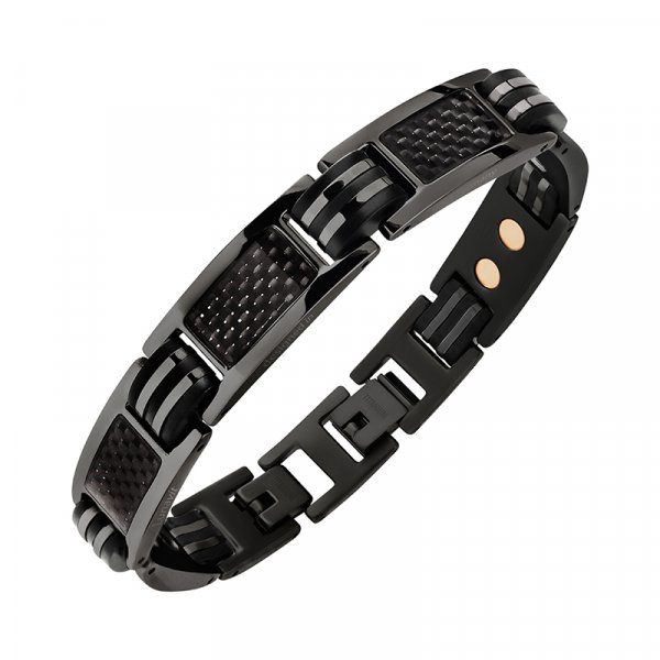 Lunavit Herren Magnetarmband als sportliches und stylisches Accessoire zu jedem Outfit
